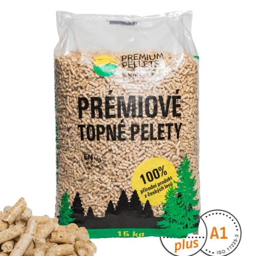 Dřevěné pelety Premium Pellets, ENplus A1, 825 kg